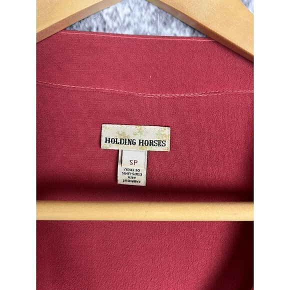 Anthropologie Holding Horses Dress Women’s Small Petite Terracotta lagenlook - Picture 5 of 12